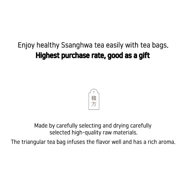 GAGOPA Korean Ssanghwa Tea Bag Black Herbal Tea Healthy Tea 50 Tea Bag Deep and rich blending Rich scent 7 ingredients 쌍화차 Korean Tea Herb Tea Healthy Taste