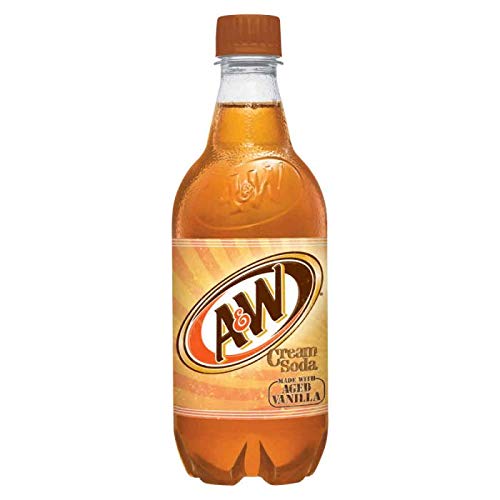 A&ampW Cream Soda Made With Aged Vanilla 20 Fl Oz Can (Pack of 10 Total of 200 Fl Oz)