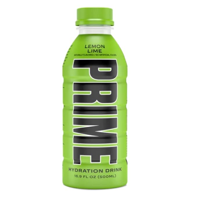 Prime Hydration Sports Drink Variety Bundle - Lemon Lime Tropical Punch Blue Raspberry Strawberry Melon &amp Ice Pop (Pack of 5) - 16.9 Fl Oz By CentaCure and Free Sticker!