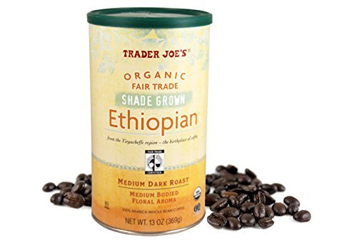 Trader Joe's Organic Fair Trade Shade Grown Ethiopian Whole Bean Coffee