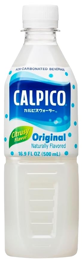 CALPICO – Smooth Creamy &amp Refreshing Non-Carbonated Beverage Sweet and Tangy Japanese Lactic Acid Drink 16.9 Fl oz (Pack of 6)