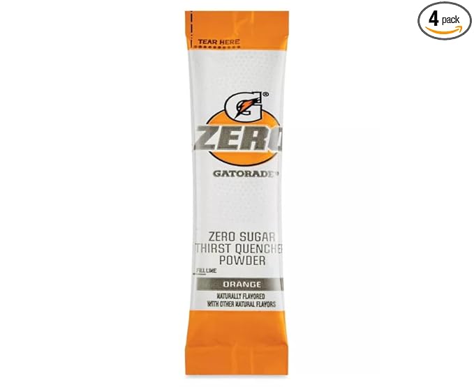G Zero Thirst Quencher Powder Packets 0.10 oz Individual Packets (40 Count) (Zero Orange)