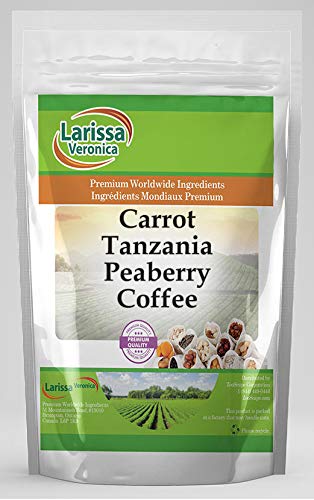 Carrot Tanzania Peaberry Coffee (Gourmet Naturally Flavored Whole Coffee Beans) (16 oz ZIN: 548713)