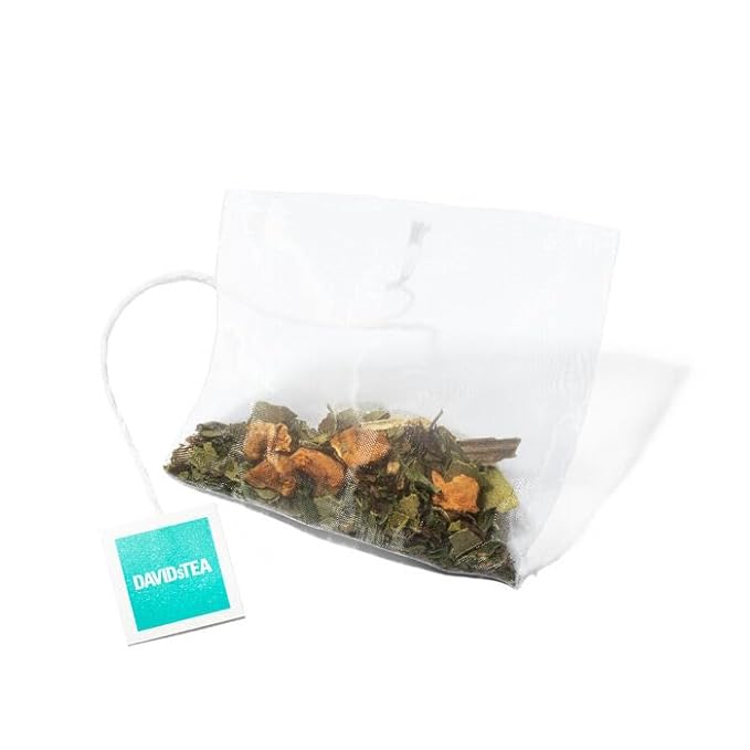 DAVIDsTEA Cold 911 Herbal Tea – Caffeine-Free Tea Bags with Peppermint Eucalyptus &amp Juniper – 65 Tea Bags – Refreshing &amp Soothing Wellness Blend
