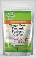 Ginger Peach Tanzania Peaberry Coffee (Gourmet Naturally Flavored Whole Coffee Beans) (16 oz ZIN: 552041)