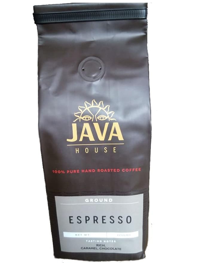 Kenya AA Espresso Ground Coffee - Perfect Dark Roast Craft Coffee. Fair Trade Single Origin Kenyan Coffee with verifiable Coffee Kenya Mark of Origin by Java House Africa (13.23 oz)