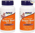 NOW Foods Grape Seed Extract 250mg 90 Vcaps - (Pack of 2)