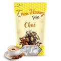 True Honey Chai Tea Bags - Providing Herbal Wellness - All Natural Organic Cinnamon Clove Coriander Anise and Fennel Black - Blended with Honey Crystals Blended - 24 Count
