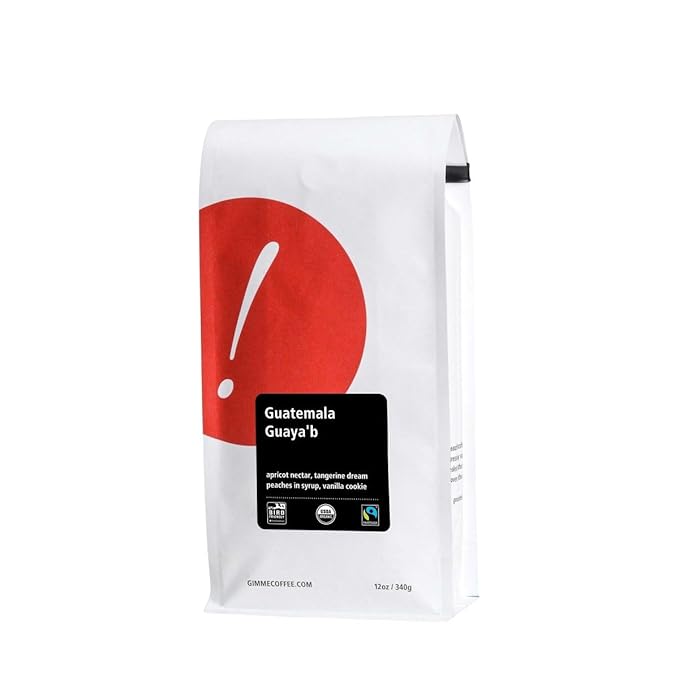 Guatemala Guaya'b - Certified Fairtrade Organic Smithsonian Bird Friendly - Roasted by Gimme! Coffee - Freshly Ground Coffee - 12 Ounce Bag
