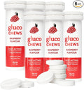 Fast Acting Glucose Tablets Glucochews Raspberry 60 Count (10 tablets per Tube 6 Pocket-Sized Tubes) Boosts Energy Supports Blood Sugar Gluten-Free Caffeine-Free Colouring-Free