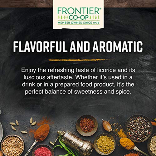 Frontier Co-op Licorice Root Cut and Sifted Certified Organic Kosher | 1 lb. Bulk Bag | Glycyrrhiza species