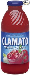 Clamato Juice 16-Ounce Glass Bottles (Pack of 12)