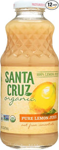 Santa Cruz Lemon Juice 100% Organic - 12 x 16 ozs.