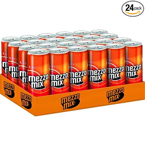 Mezzo Mix Classic - Cola &amp Orange Soda - CASE of 24 x 0.33 l