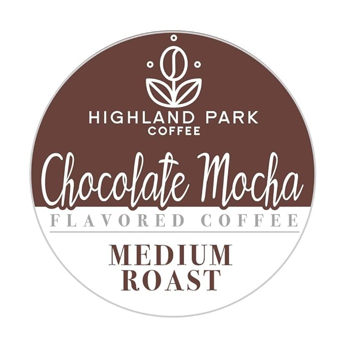 Highland Park Coffee Single Serve Coffee Pods Chocolate Mocha Chocolate Mocha 80 Count