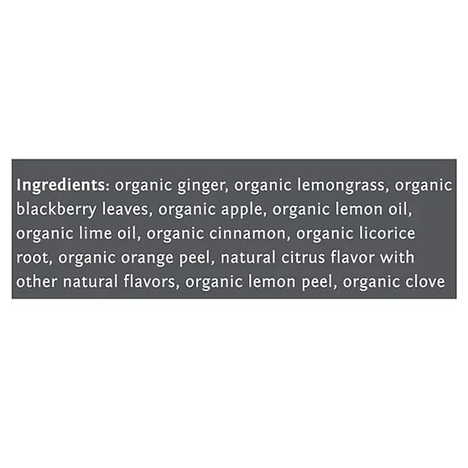 Bigelowwss Organic Lemon Ginger Herbal Tea 60 ct. w/A Storage Bag