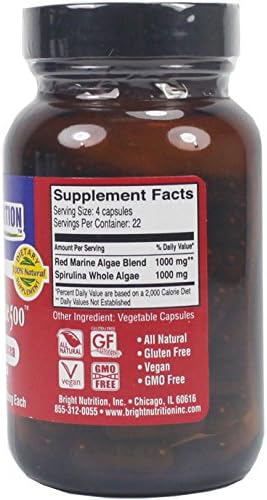Red Marine Algae 500 - Gigartina &amp Dumontacea - 90 VCaps/500mg