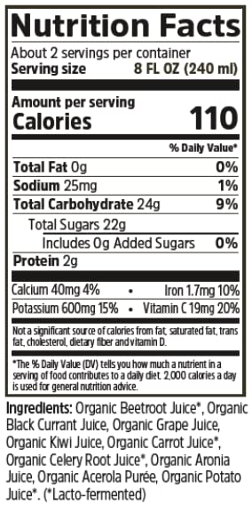 Biotta Organic Breuss Balance Juice - 100% Vegetable Juice for Energy Immunity &amp Wellness - Excellent Source of Nutrients - All Natural Non-GMO Gluten-Free (16.9 Fl Oz Pack of 6)