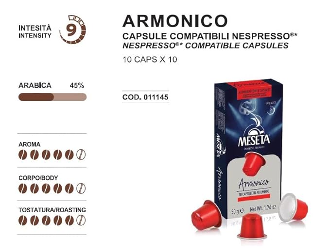 Meseta Aluminium Coffee 30 Variety Capsule Pod Pack - For Use in Nespresso Machines - 30ct