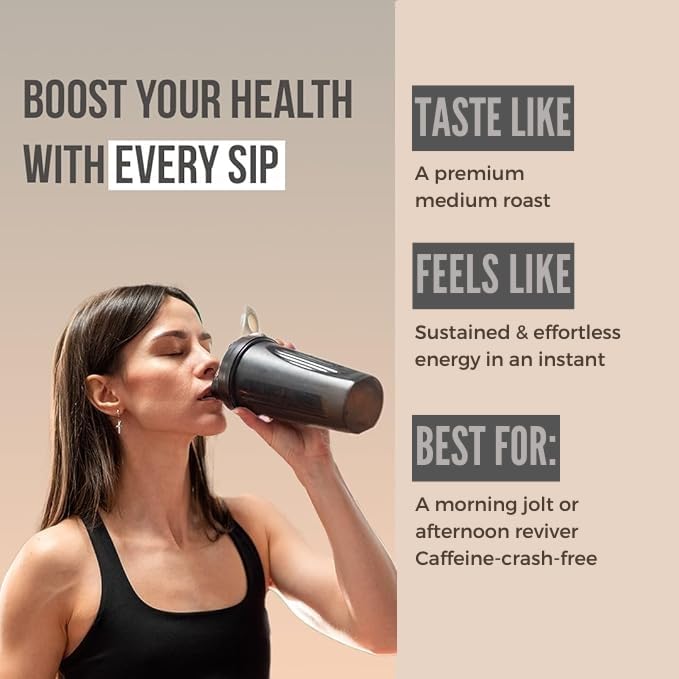 Namhya Ayurveda Mushroom Coffee for Cognitive &amp Immune Support with Lion's Mane Turkey Tail Cordyceps &amp Reishi Mushrooms - Caffeine Free Instant Coffee for Focus Memory &amp Everyday Welln