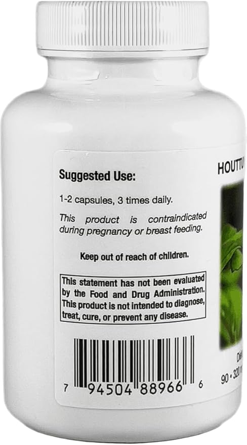 Supreme Nutrition Houttuynia Supreme 90 Pure Herb Vegetarian Capsules (Pack of 2)