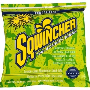 Sqwincher Powder Pack | Lemon-Lime Flavored | Low Calorie | Low Sodium | Electrolyte Replenishment Hydration Drink Mix | Just Add to 2.5 Galons of Water | 23.83 oz Packet (Pack of 32)