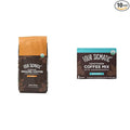 Four Sigmatic Mushroom Ground &amp Instant Coffee - Organic Fair Trade with Lions Mane &amp Ashwagandha 12 Oz &amp 10 Count