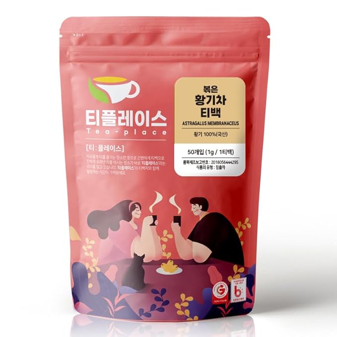 HELLO KFOOD TEA PLACE Korean Style Roasted Tea Bags - Astragalus Root Tea (황기차) 50 Count
