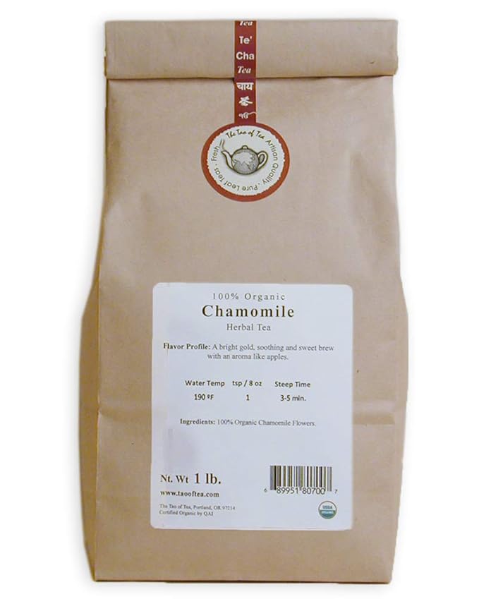 The Tao of Tea Chamomile 100% Organic Herbal Tea 1-Pounds