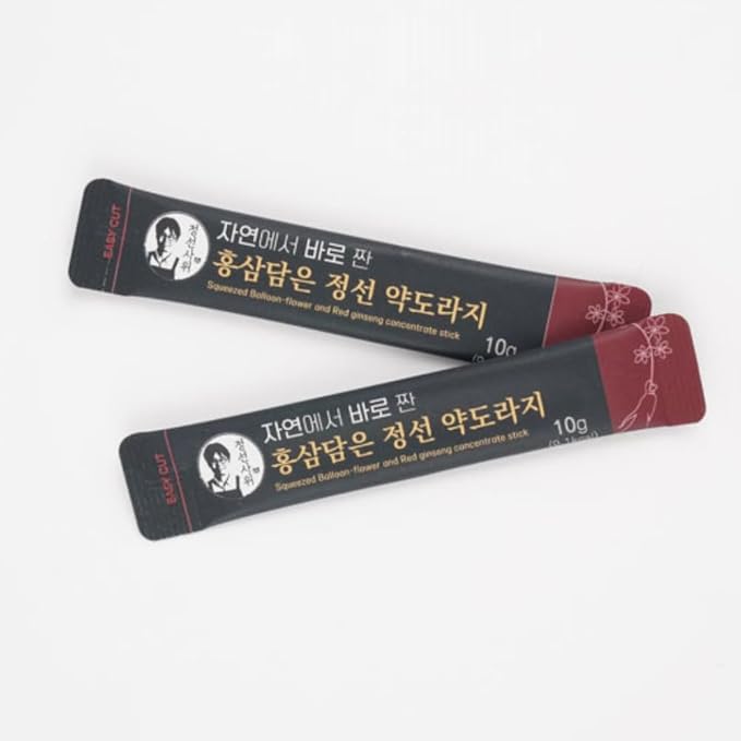 Korean Bellflower Root &amp Red Ginseng Concentrated Liquid Extract Sticks (Doraji) 10g x 30 Sticks (300g)