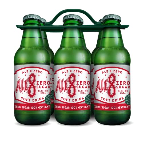 Ale 8 One Diet Zero Sugar Mini Bottles 7 Ounces Pack of 6 100% Kentucky Soft Drink
