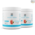 Yes You Can! Organic Aloe Vera Powder Drink Mix - Hydration Booster Infused with Pure Aloe Juice - Delicious Flavors - Made in USA - Antioxidant Rich - Watermelon Lime - 40 Servings (Pack of 2)