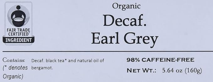 Davidson's Organics Decaffeinated Earl Grey 100-count Unwrapped Tea Bags