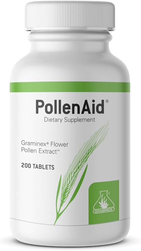 Graminex PollenAid Prostate Supplement: All Natural Prostate Support for Bladder Control &amp Urinary Tract Health Rye Pollen Extract Made in USA 200 Tablets