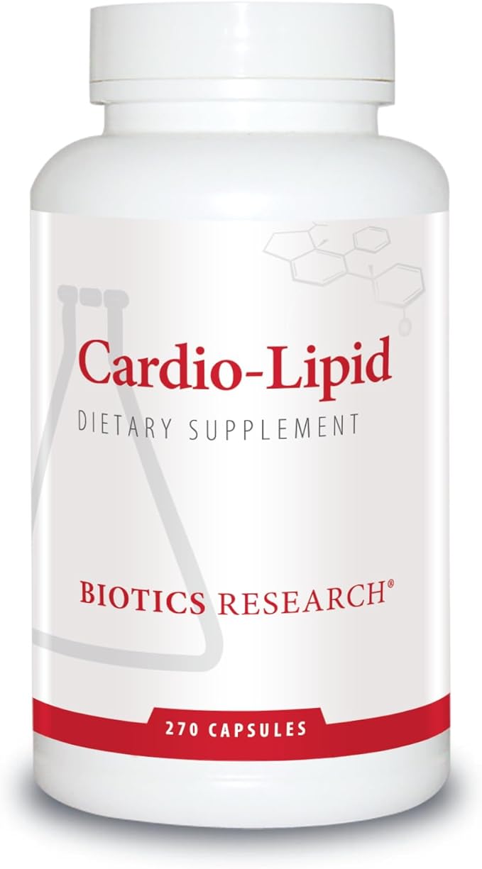 Biotics Research Cardio-Lipid™ - Professional-Grade Cardiovascular Support Formula - Featuring Red Yeast Rice Phytosterols Berberine Garlic &amp Delta-Tocopherol - Formulated with Mark Houston MD
