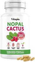 Vitapia Nopal Cactus Extract for Antioxidant Skin Metabolism Wellness Heart Health Support - 120 Veggie Capsules - Non GMO Gluten Free Supplement