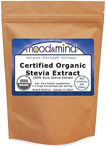Organic Stevia Extract Powder NO FILLERS! 4 oz (112g)