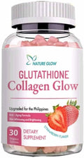 Generic Nature Glow Glutathione Collagen Glow Strawberry Flavor 60 Organic Chewable Gummies