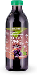 naturae Healthy Aloe Vera Juice – Natural Digestive Health &amp Immune Support – with Elderberry Ginger &amp Stevia – Promotes Stomach Balance &amp Regularity – 33.8 fl oz