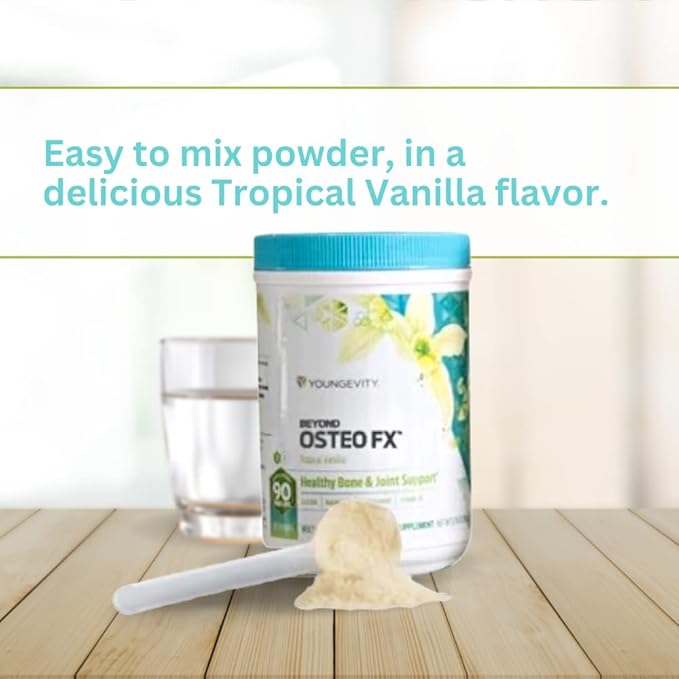 Youngevity Beyond Osteo FX - Tropical Vanilla | Healthy Bone &amp Bone Support | Multi-Vitamin Powder | 6 Canister