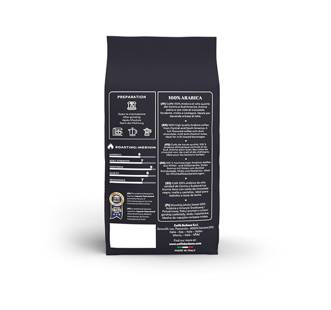 Caffè Borbone Whole Bean Coffee Medium Roast 100% Arabica Blend Aromatic and Refined Italian Coffee 2.2 lb Bag