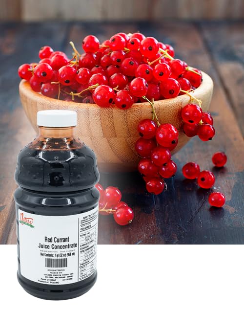 Nature Blessed 100% Pure Red Currant Concentrate - 1 Quart (1/32 fl oz bottle) Applications: Home Wine Making Brewing Distilling Smoothies Jelly