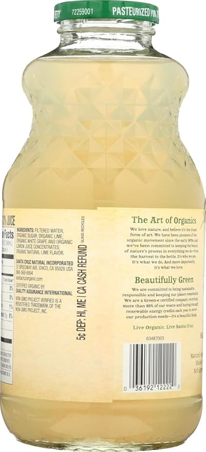 Santa Cruz Limeade Juice OG2 32 oz. (Pack of 12)