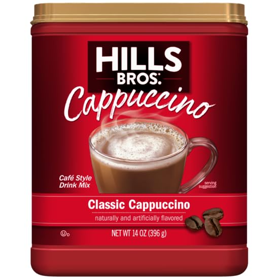 Hills Bros. Cappuccino (Hazelnut Classic Cappuccino &amp Salted Caramel) Variety Pack