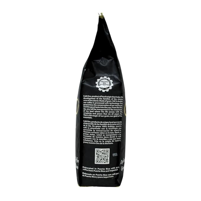 Cafe Oro Espresso Roasted Coffee Beans- Puerto Rican Coffee (2 pounds) in an Affinity Foods Bag