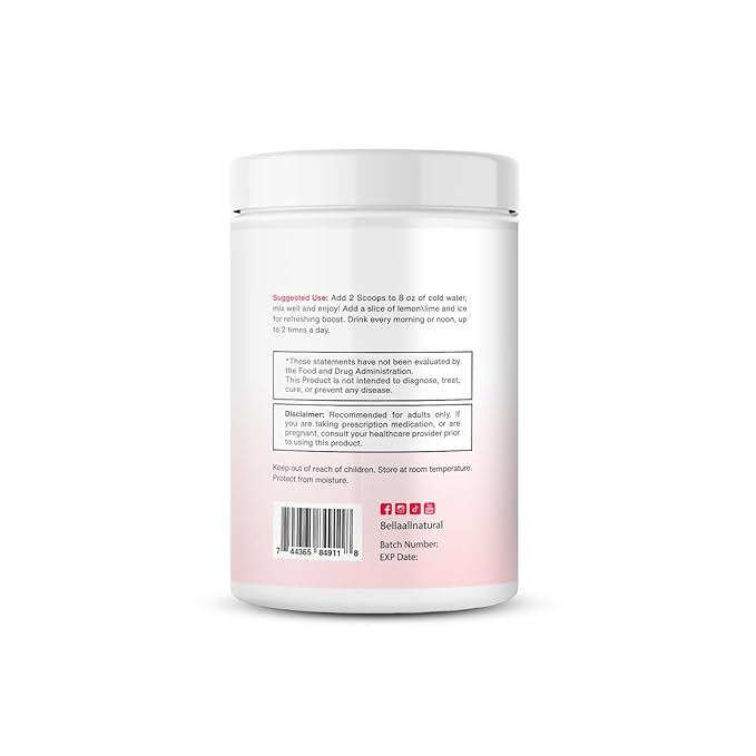 Bella All Natural Skinny Lemonade - Raspberry Flavor 560g