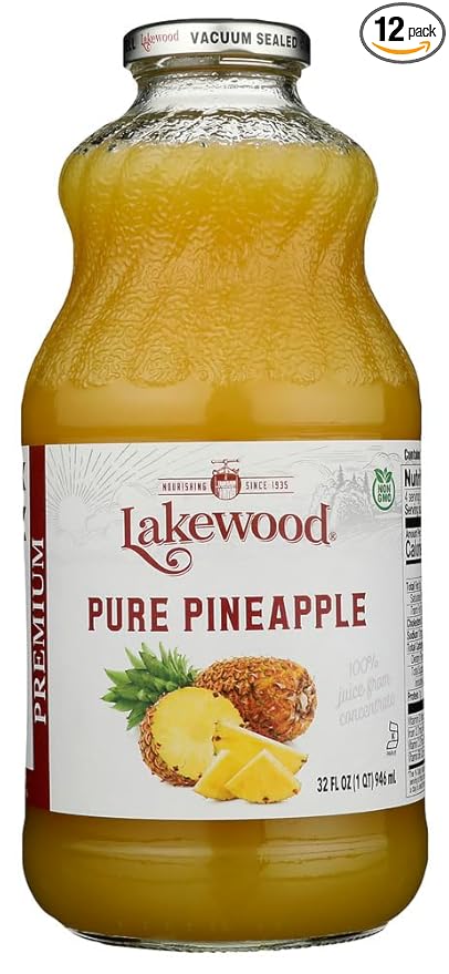Juice Pure Pineapple 32 FO (Pack of 12)