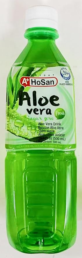 Aloe Vera Drink 500ml Bottles Pack of 6 Natural Flavor