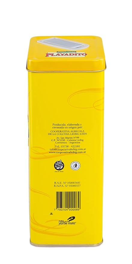 Playadito Yerba Mate - 500 Gr - with a Dispensing Tin