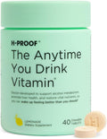H-PROOF The Anytime You Drink Vitamin Liver Health &amp Immunity Support with Electrolytes Milk Thistle and Vitamins B &amp C - 40 Chewable Tablets (20 Servings) Vegan Lemonade